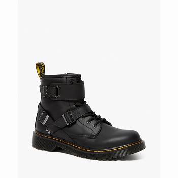 Dr Martens Gyerek 1460 Bőr Bakancs Fekete